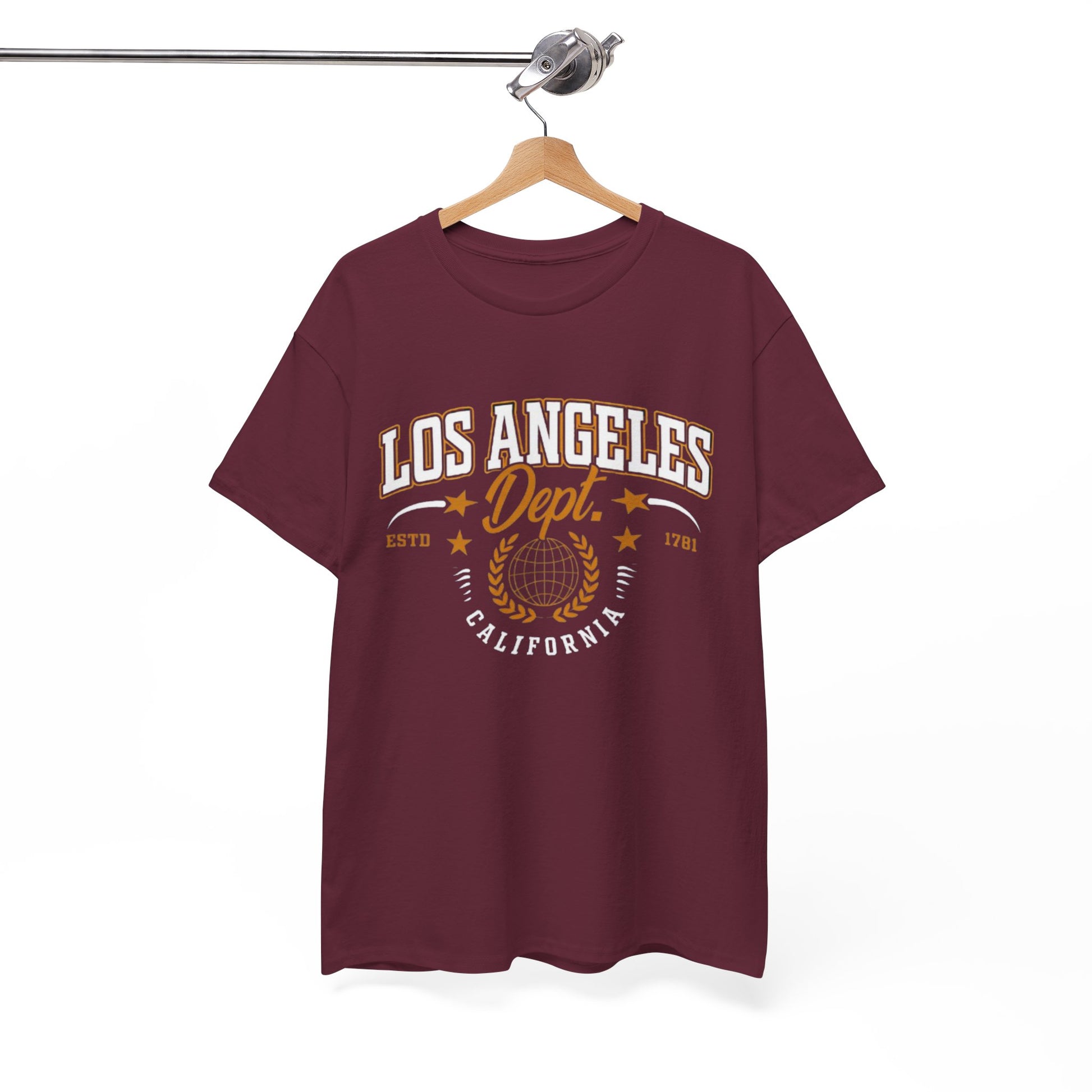 White Smoke Los Angeles Dept. T‑Shirt – Vintage California College Graphic Tee