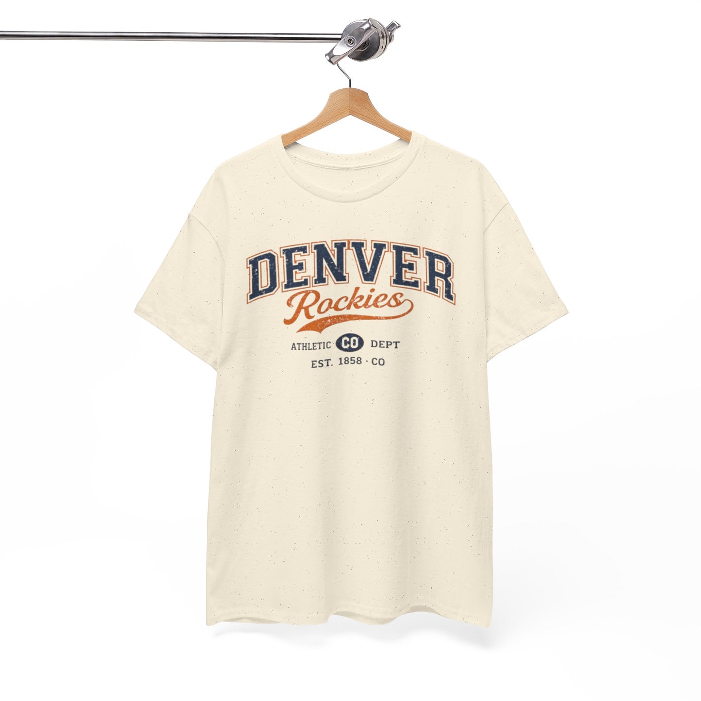 Denver Rockies Athletic Tee — Vintage Baseball Graphic T-Shirt