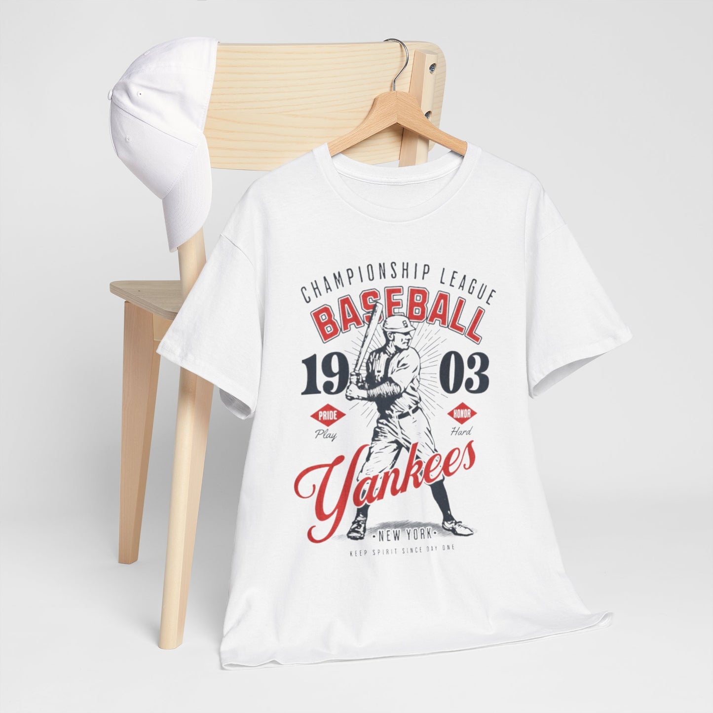 New York Baseball Yankees Tee — Vintage 1903 Championship Player Graphic T-Shirt