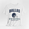 Lavender Dallas DFW Football Tee — Game Day Boys Helmet T-Shirt