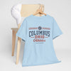 Light Blue Columbus Ohio Athletics Tee — City Club Vintage Sports T-Shirt