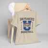 Gray San Francisco Basketball Collegiate Graphic T-Shirt – Golden Gate City Sports Tee