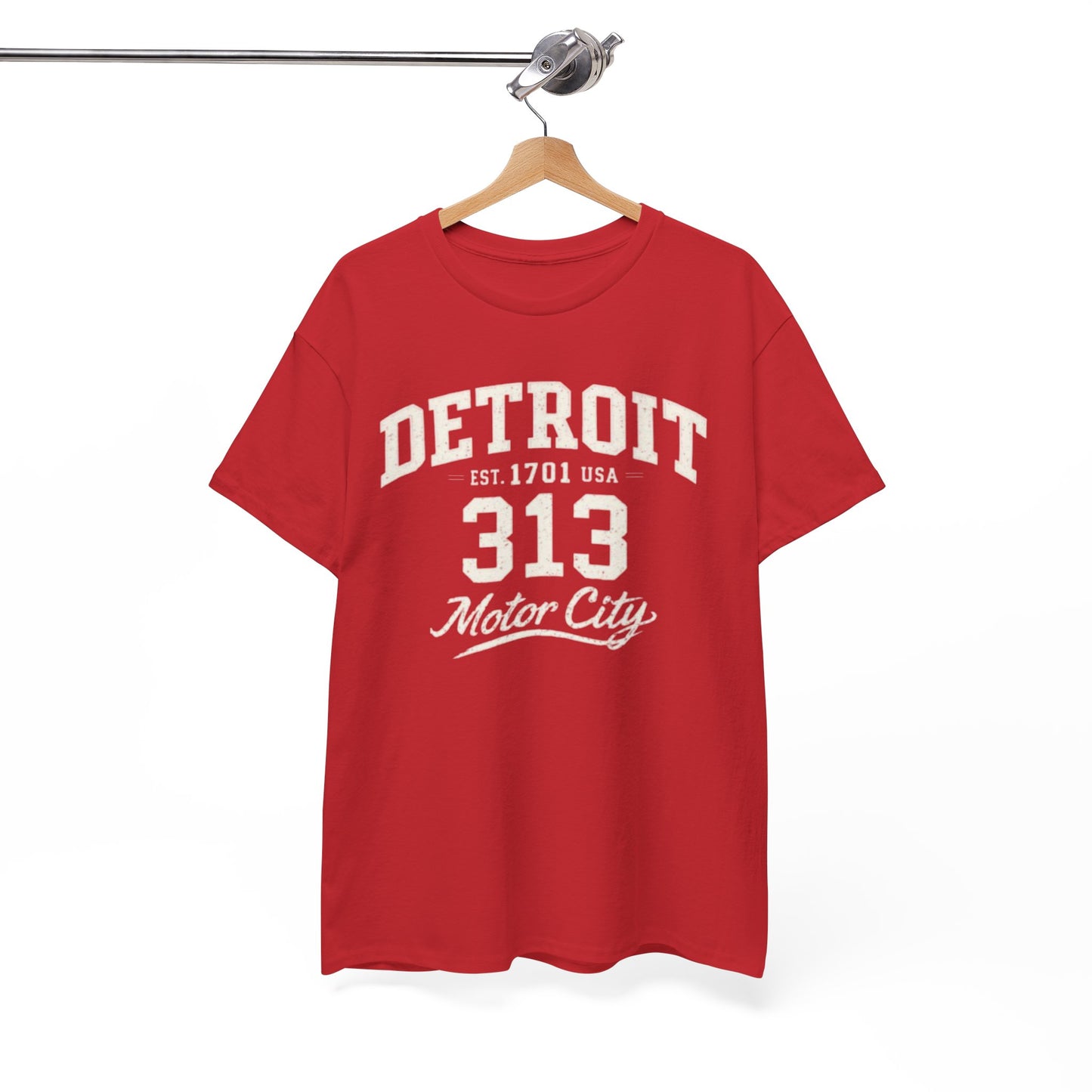 Detroit 313 Motor City T-Shirt — Vintage City Tee