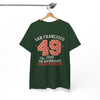 White Smoke San Francisco 49 Vintage Number T-Shirt – Golden State City Sports Style