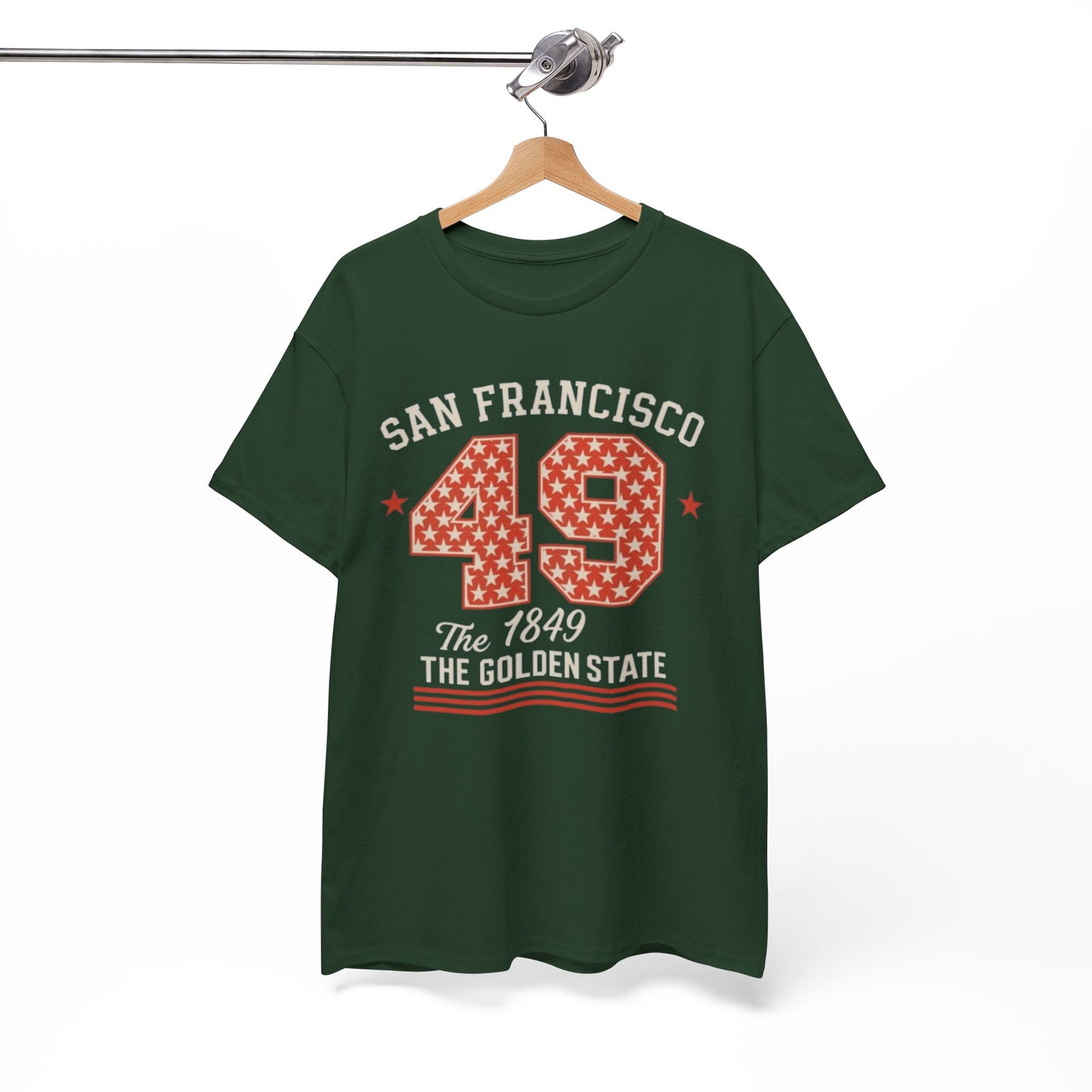 White Smoke San Francisco 49 Vintage Number T-Shirt – Golden State City Sports Style