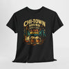 Chi-Town Sound Blues and Jazz Live Music T-Shirt – Chicago Vintage Music Graphic Tee – sportswear style, football shirt, image 1.0