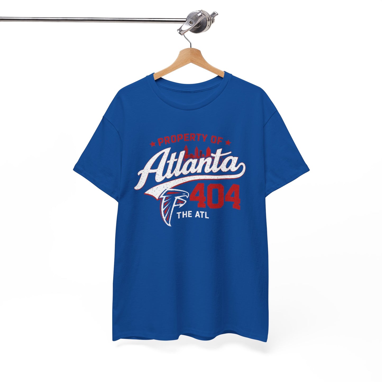 White Smoke Atlanta 404 Tee — Property of Atlanta Falcons The ATL Football Shirt