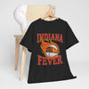 Dark Slate Gray Indiana Fever Basketball Tee — Retro Flaming Ball Design