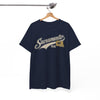 Sacramento CA Vintage Script T‑Shirt — 916 Retro City Tee – breathable comfort wear, nfl fan apparel, image 1.0