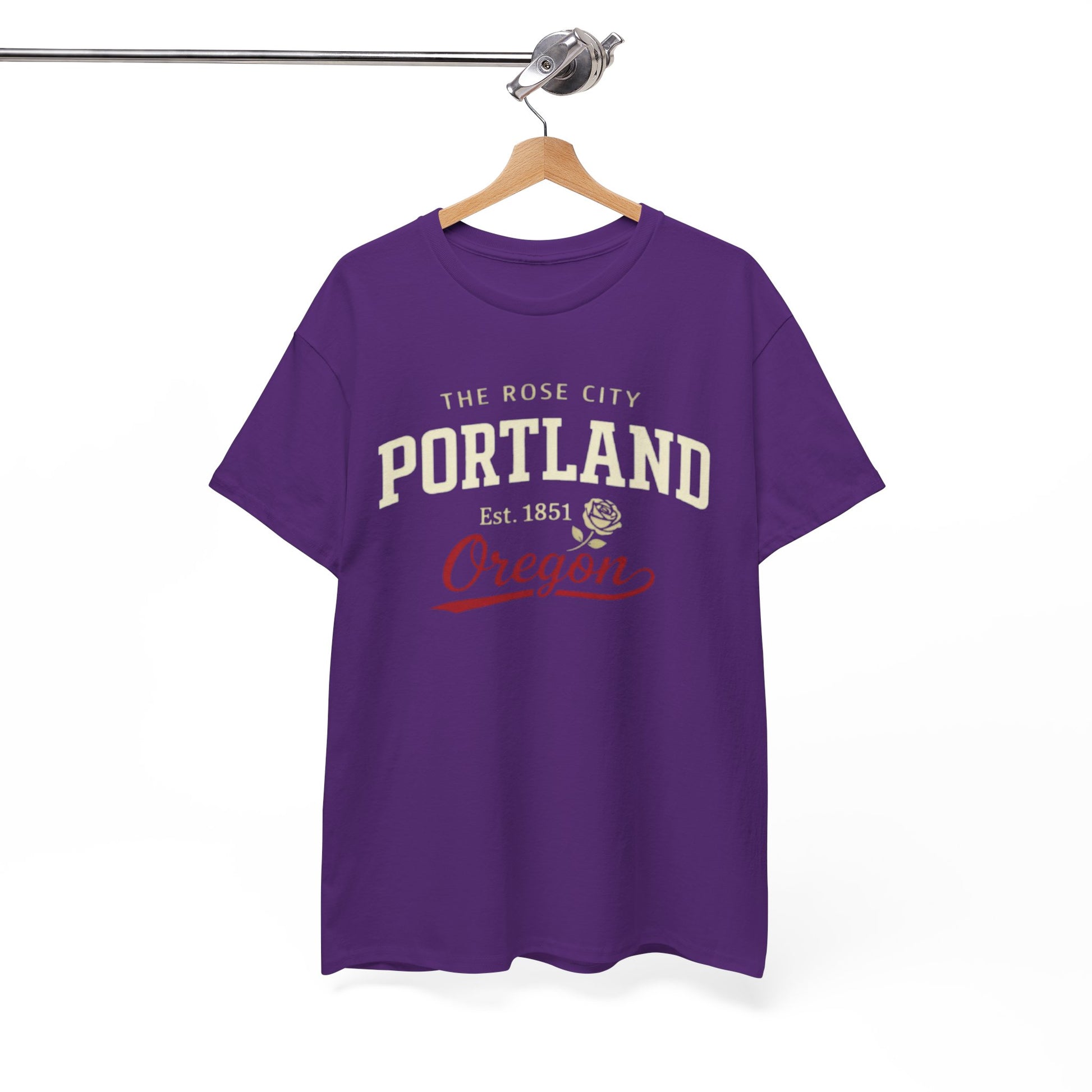 White Smoke Portland Oregon T-Shirt — The Rose City Est. 1851 Vintage Tee