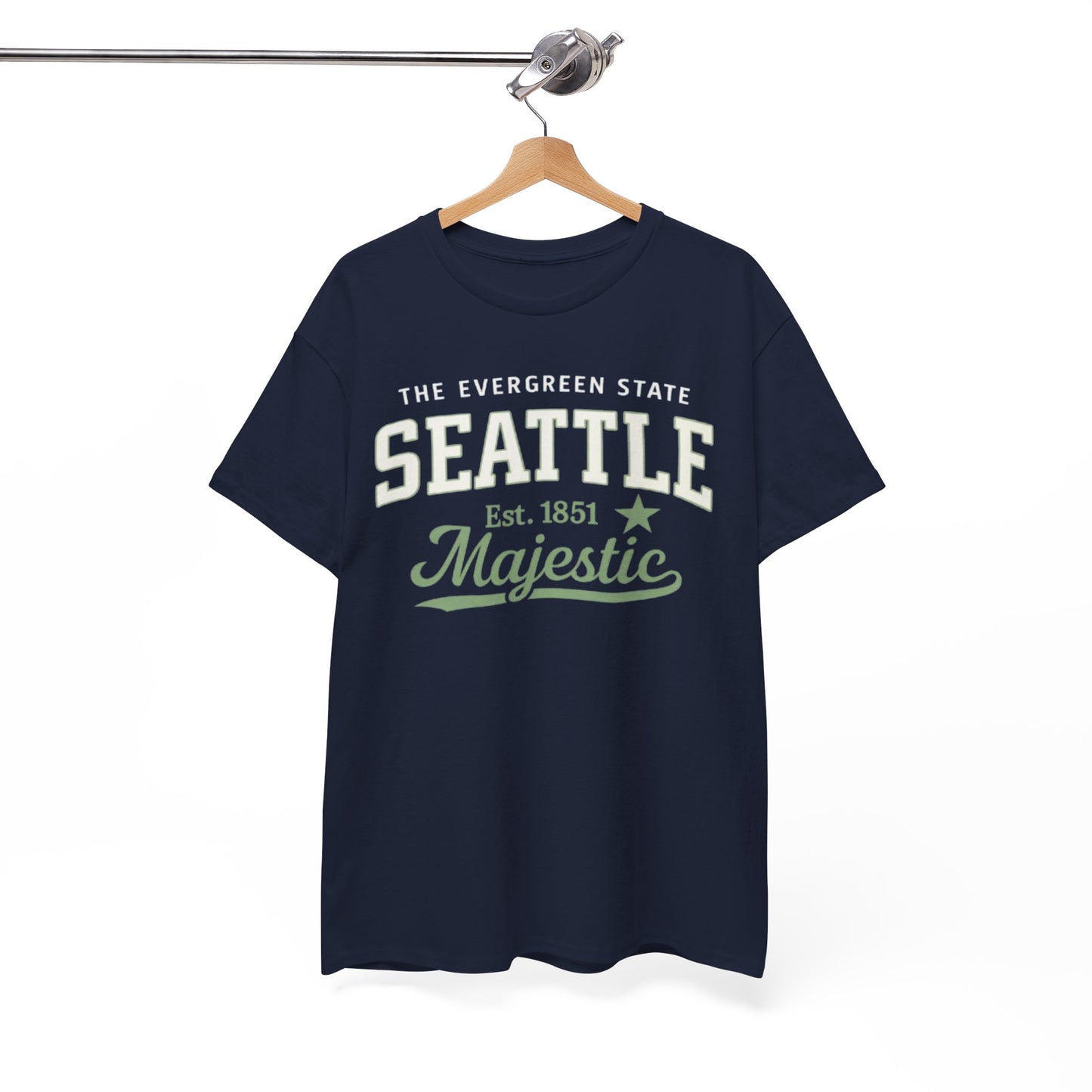 Seattle Majestic Tee — The Evergreen State Est. 1851 Graphic T-Shirt