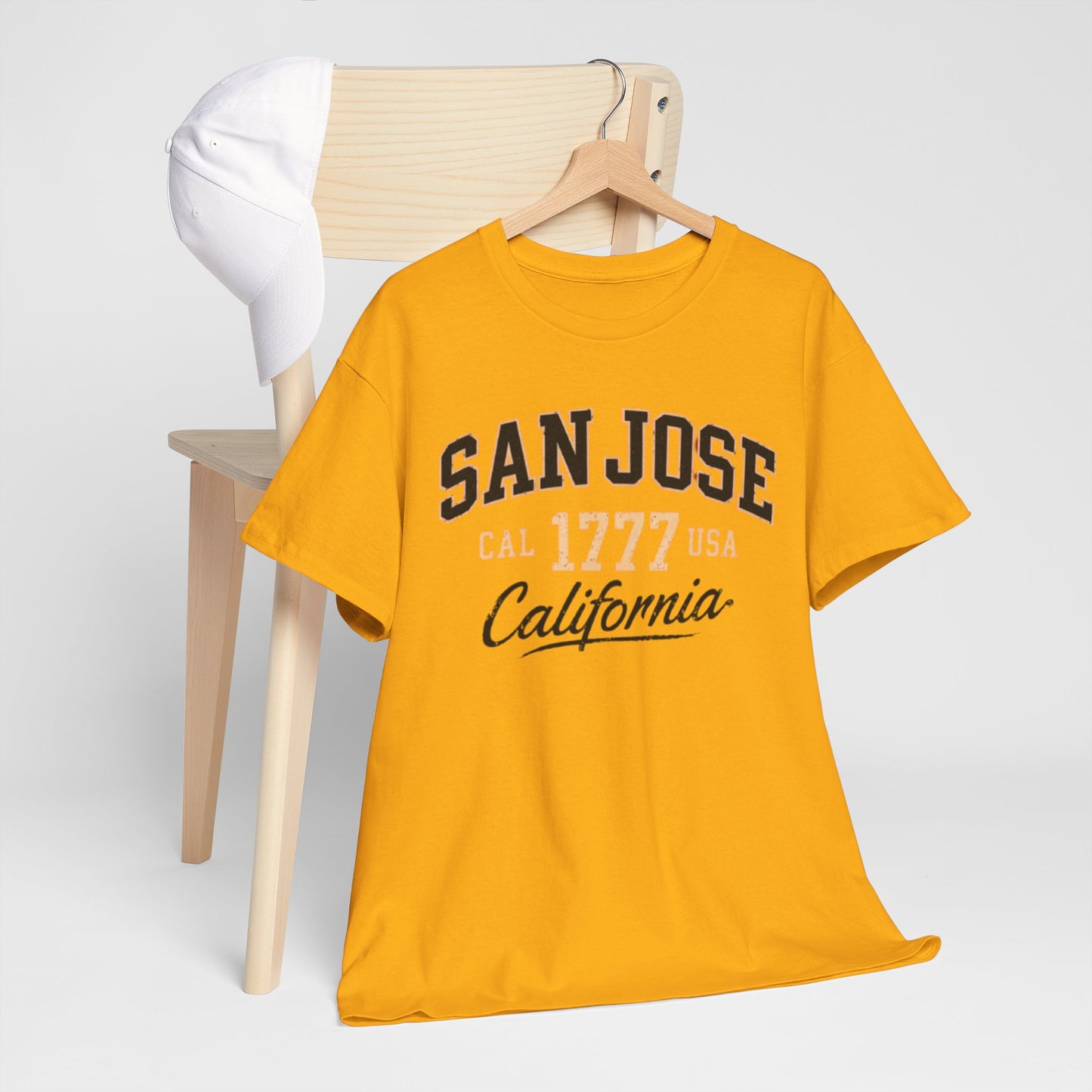 San Jose California Tee – Vintage '1777' Collegiate City Shirt Bay Area graphic tee