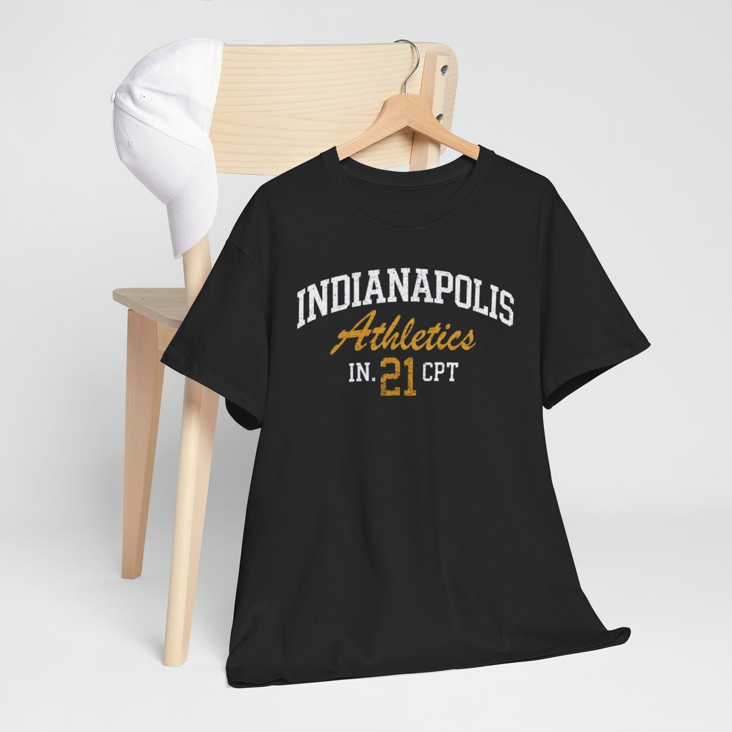Dark Slate Gray Indianapolis Athletics '21 T Shirt Vintage Sports Tee Indiana Retro Graphic