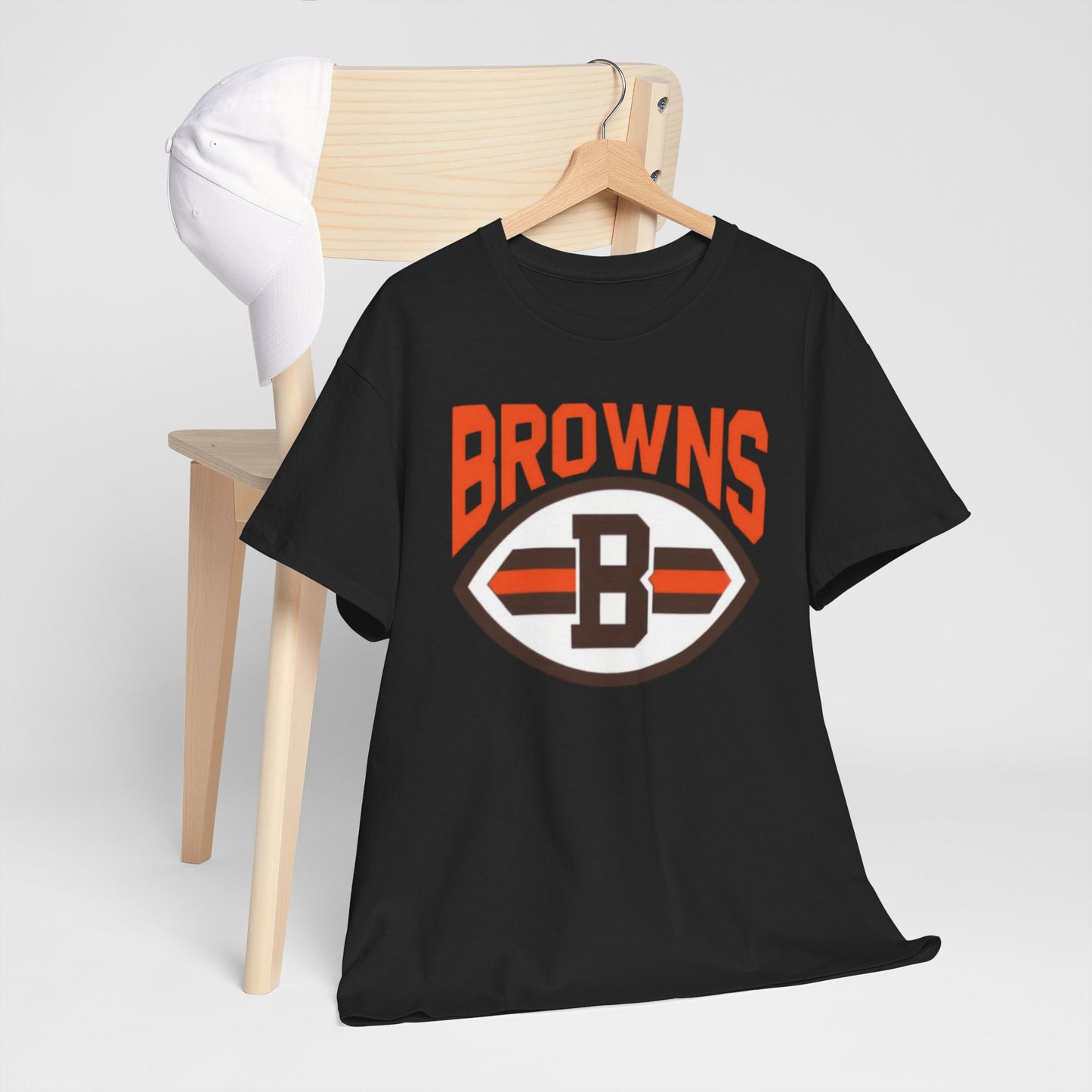 Cleveland Browns Football Logo Tee — Retro Brown & Orange Fan Shirt