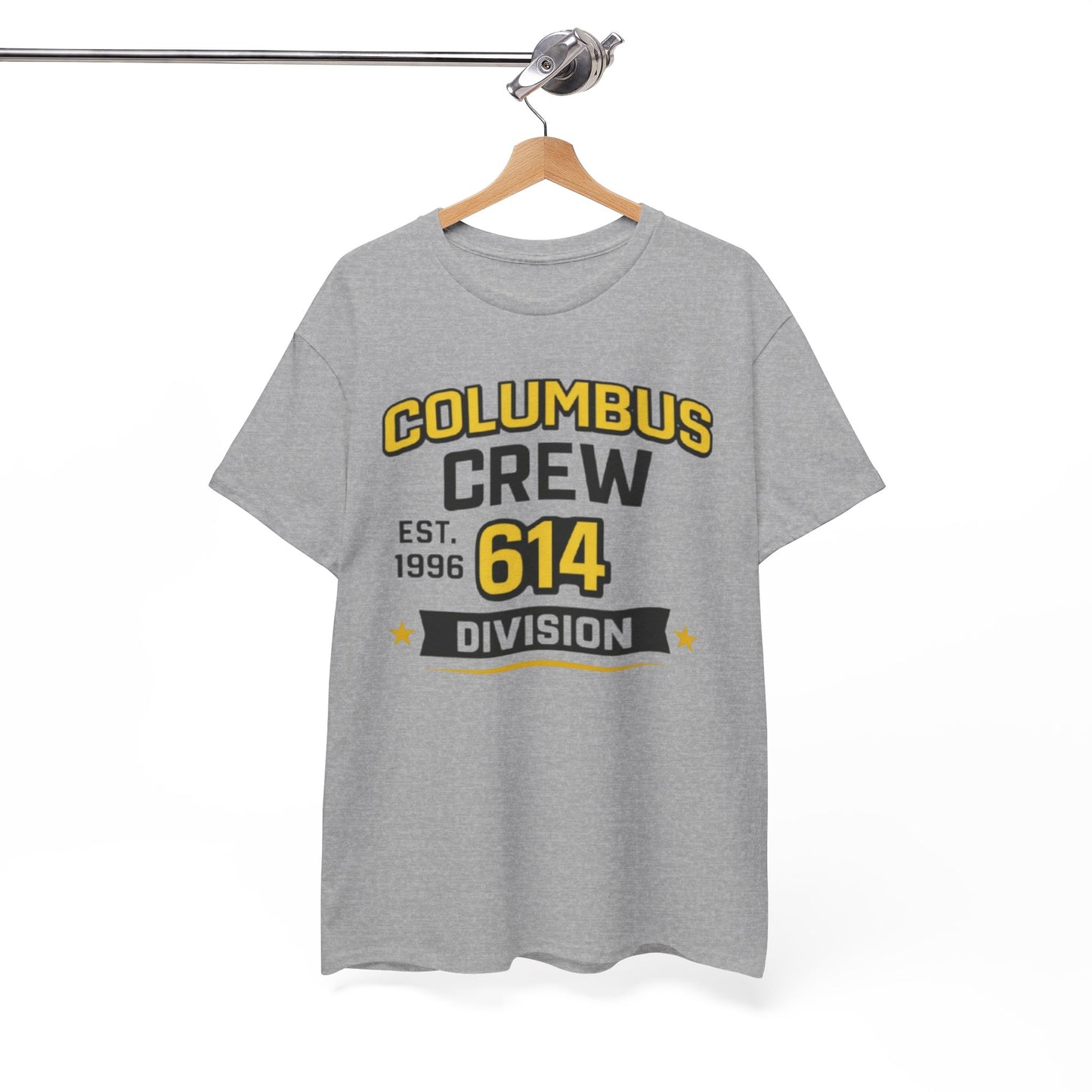 White Smoke Columbus Crew 614 Division T-Shirt — EST. 1996 Supporter Tee