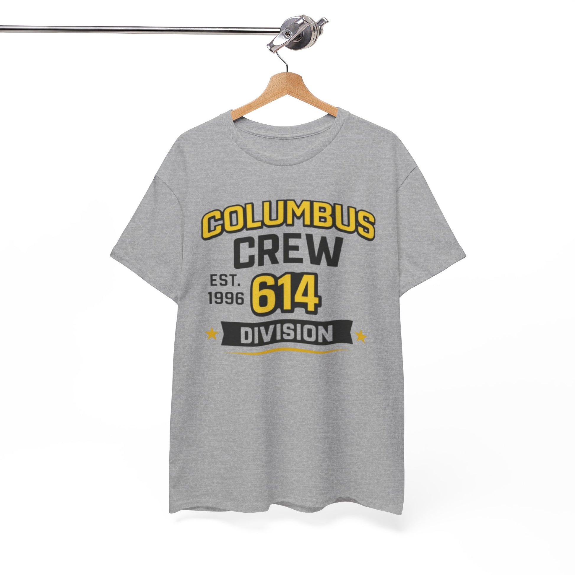 White Smoke Columbus Crew 614 Division T-Shirt — EST. 1996 Supporter Tee