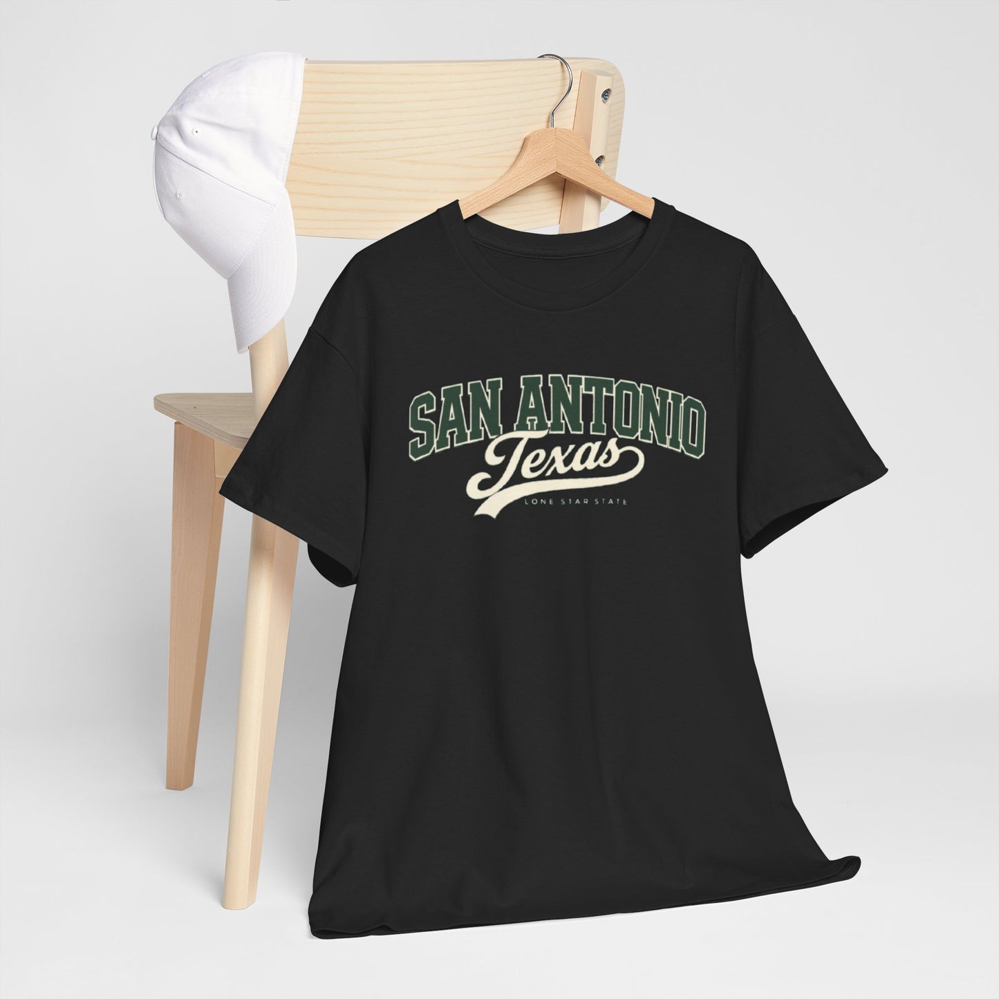 San Antonio Texas Vintage Tee — Retro City Script T-Shirt
