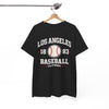 White Smoke Los Angeles Baseball T Shirt 1883 California Vintage Varsity Baseball Tee