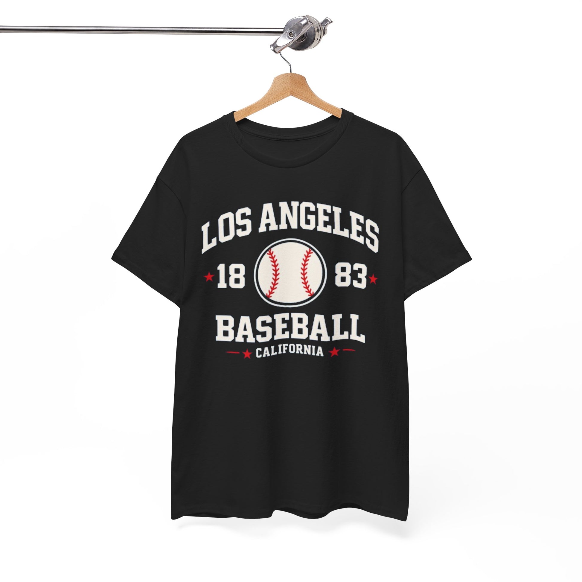 White Smoke Los Angeles Baseball T Shirt 1883 California Vintage Varsity Baseball Tee