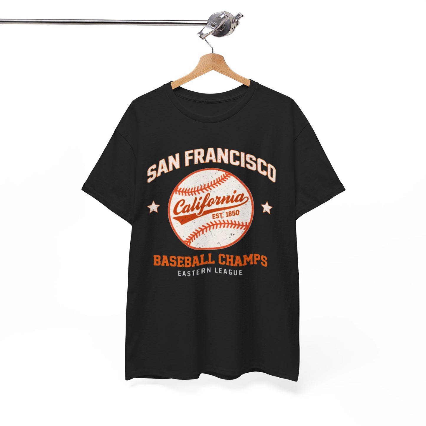 White Smoke San Francisco Baseball Champs Tee — California Vintage Baseball Graphic T-Shirt