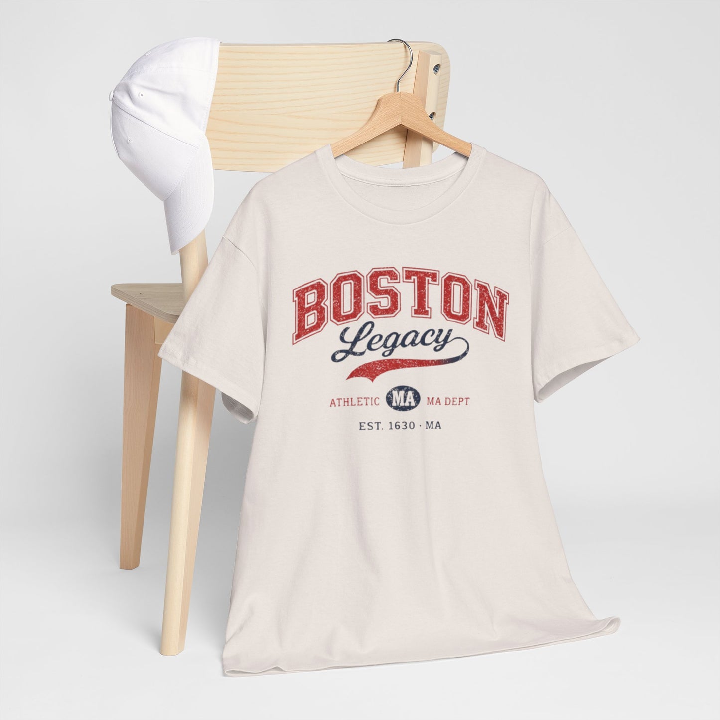 Boston Legacy Tee — Vintage Athletic Massachusetts Shirt