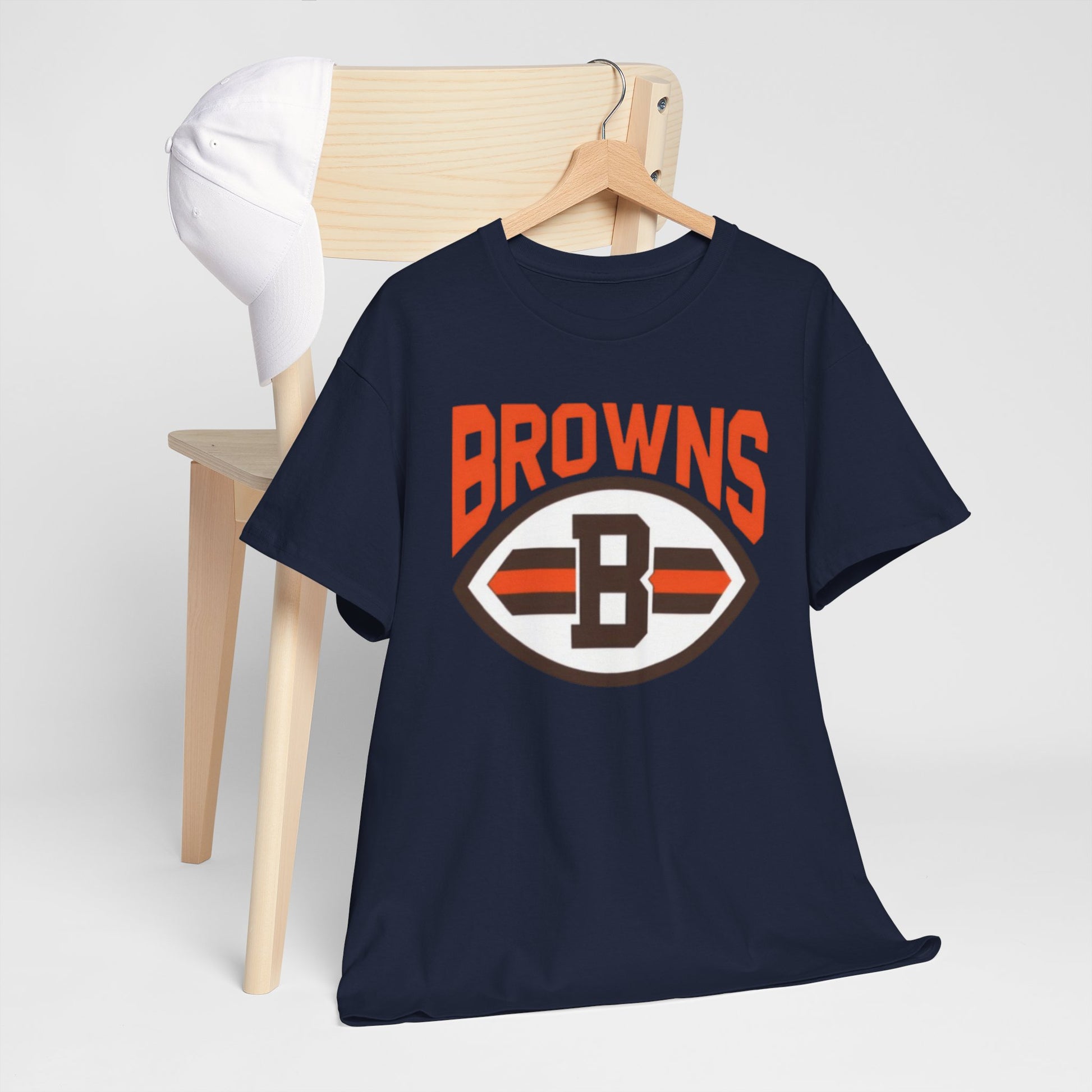 Cleveland Browns Football Logo Tee — Retro Brown & Orange Fan Shirt streetwear fashion product image 7