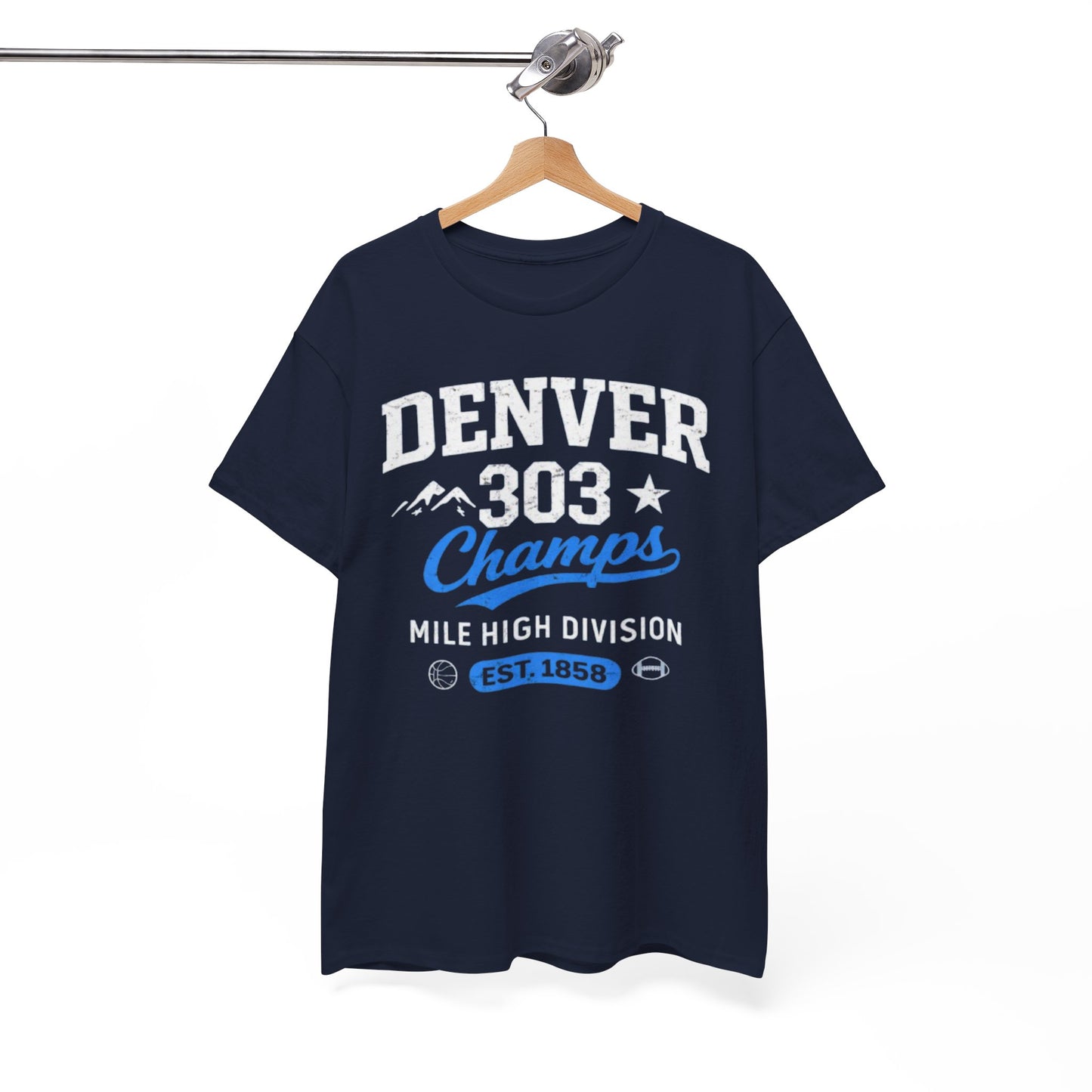 Denver 303 Champs T‑Shirt — Mile High Division Graphic Tee