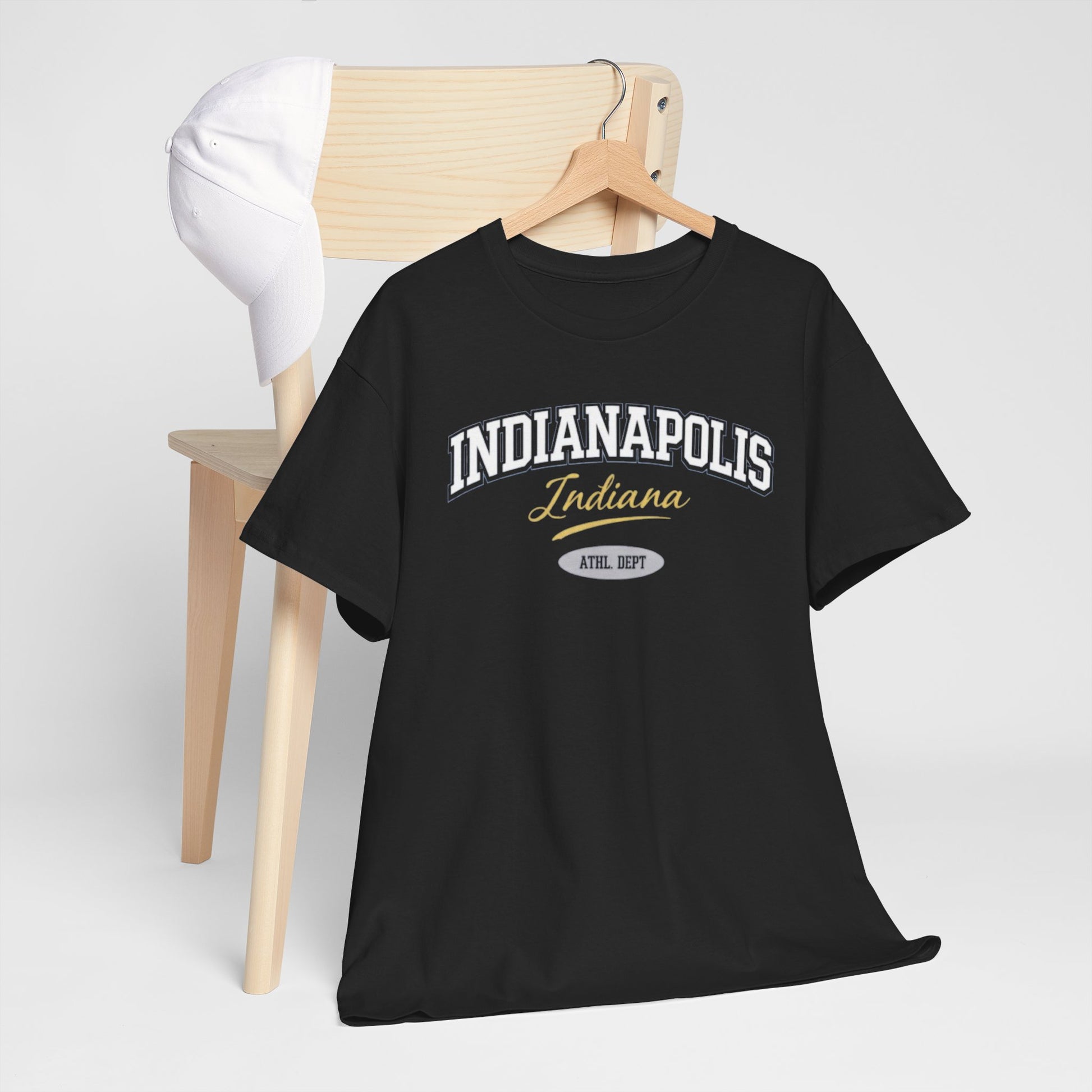 Dark Slate Gray Indianapolis Indiana Vintage Collegiate T-Shirt