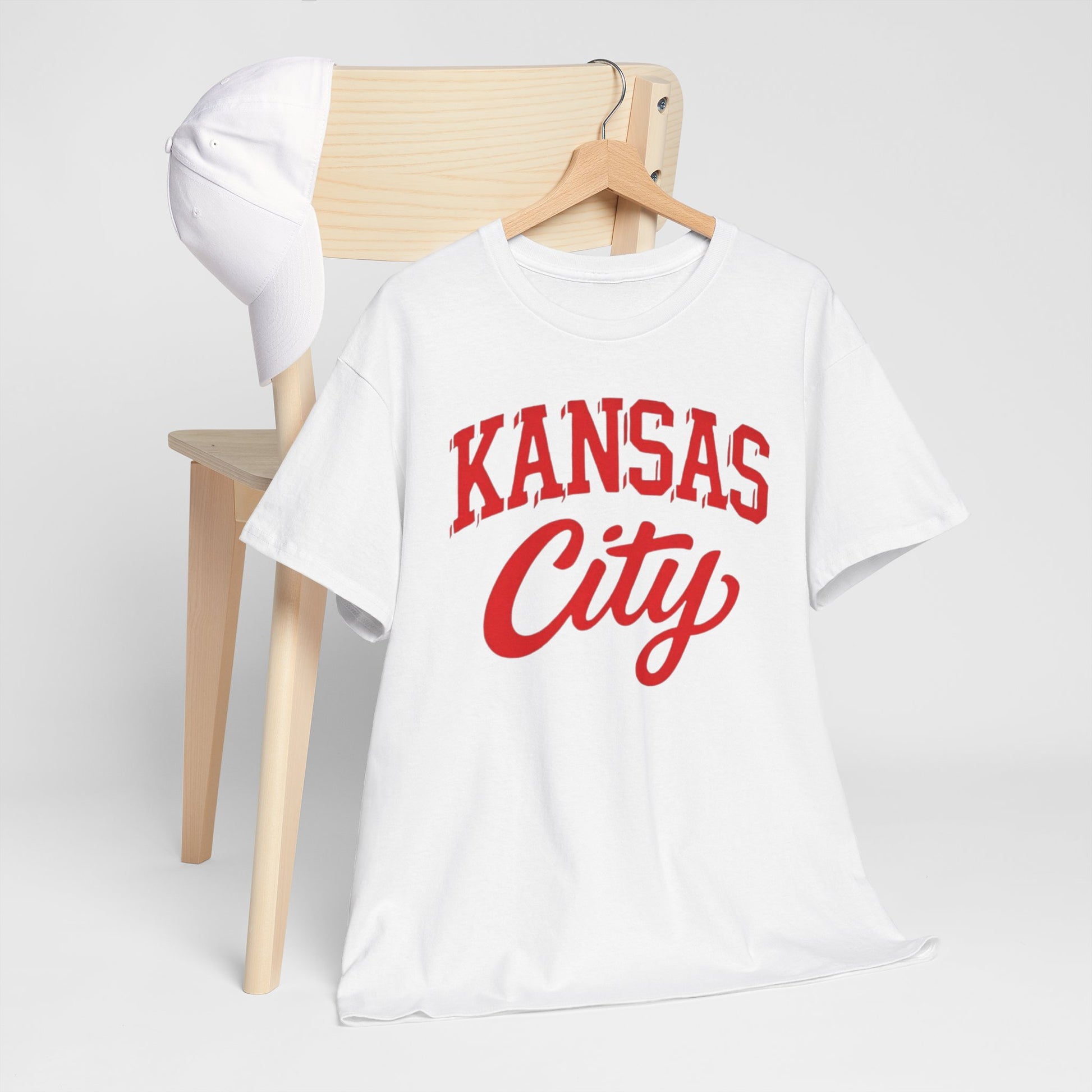 Lavender Kansas City Varsity Vintage Script Tee