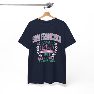 White Smoke San Francisco Basketball Champions Graphic T-Shirt – California City Streetwear Tee