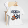 Lavender New York Empire State '84 Graphic Tee — Vintage City Skyline T‑Shirt