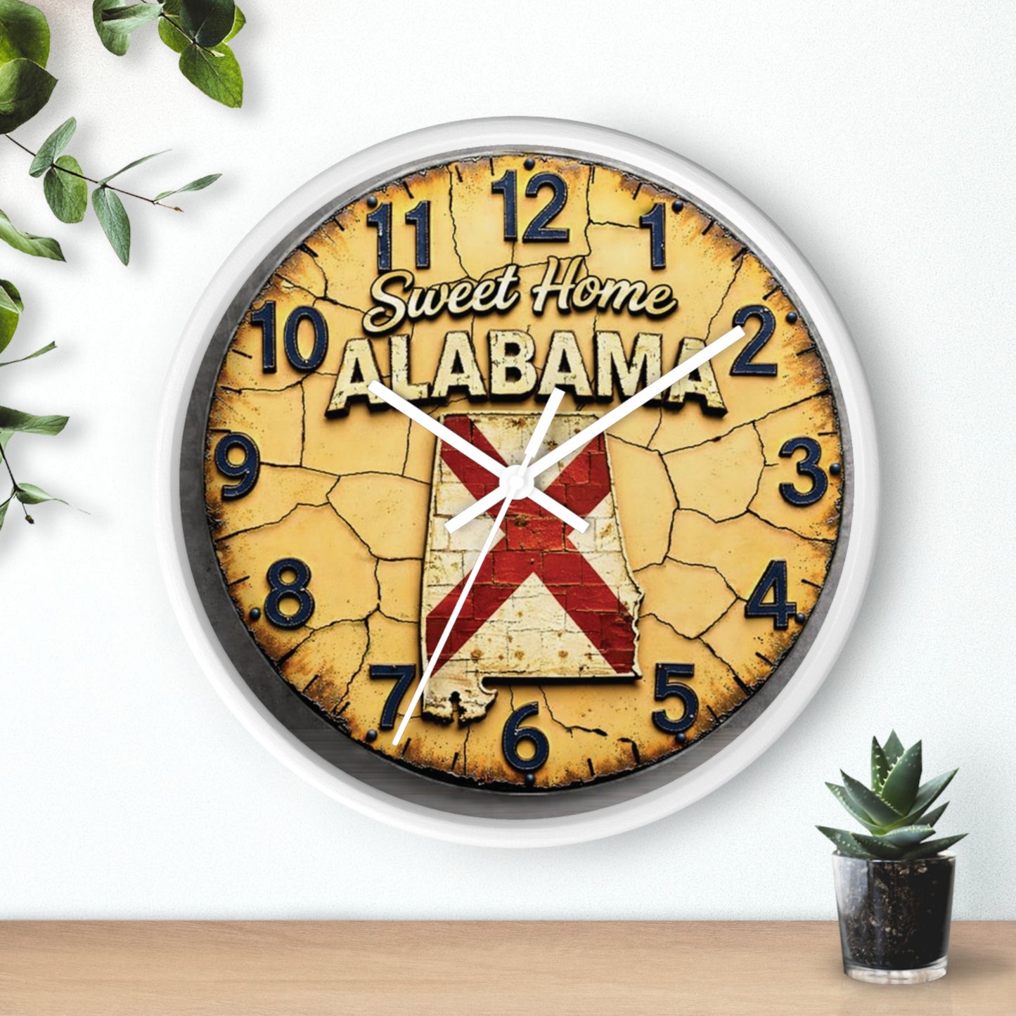 Sweet Home Alabama Vintage Wall Clock