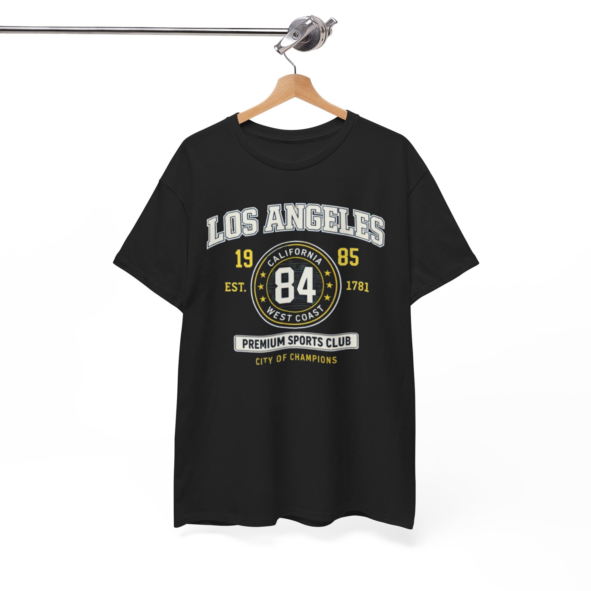 White Smoke Los Angeles Premium Sports Club Graphic T-Shirt – West Coast City Streetwear Tee