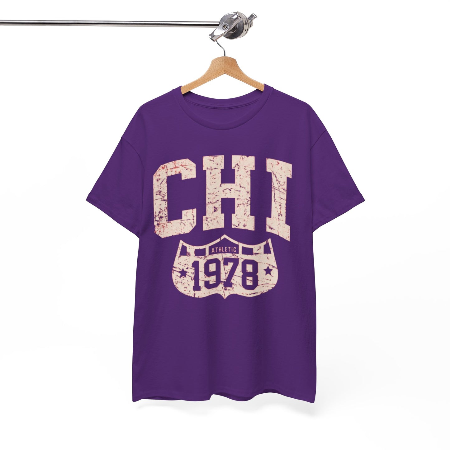 White Smoke CHI Athletic 1978 T-Shirt – Chicago Streetwear Vintage Sports Tee