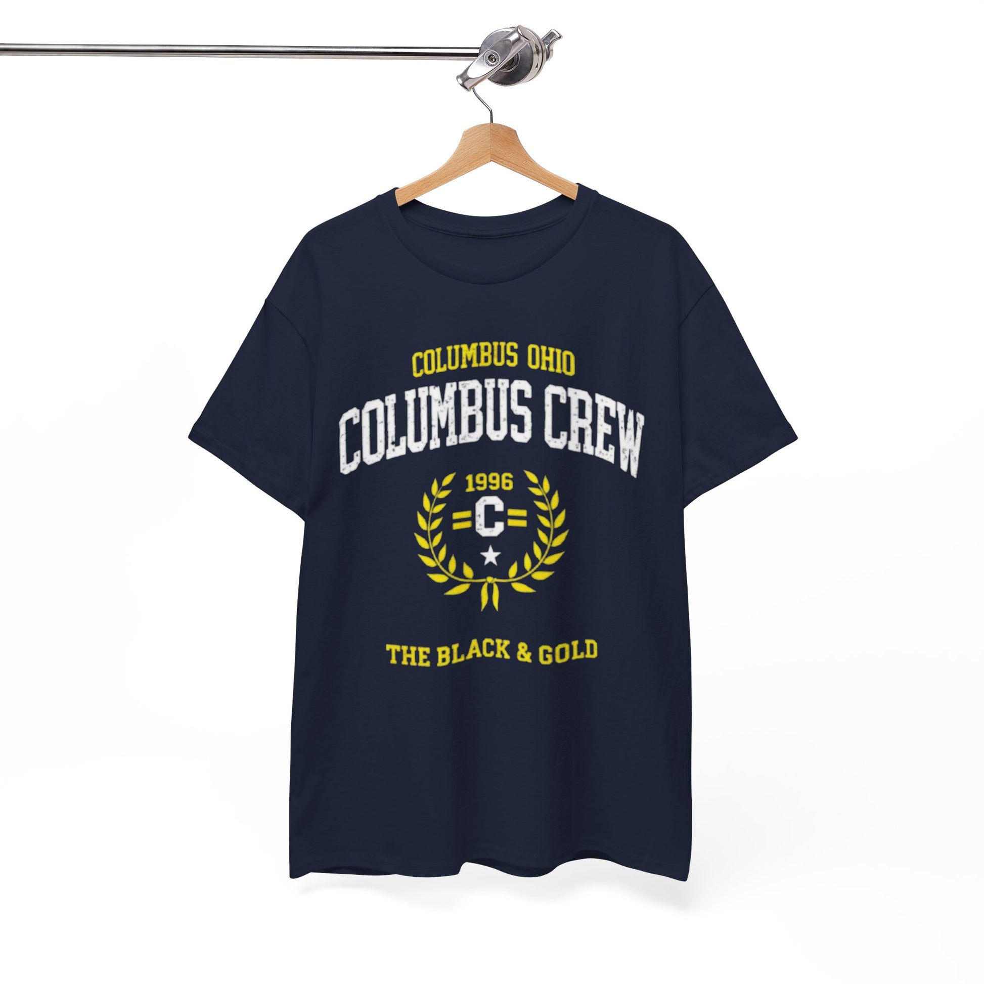 White Smoke Columbus Crew 'The Black & Gold' Tee — Columbus, Ohio Soccer T-Shirt