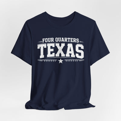 Texas Football Shirt – Four Quarters Texas Dallas Game Day T Shirt – football shirt, nfl fan apparel, image 1.0