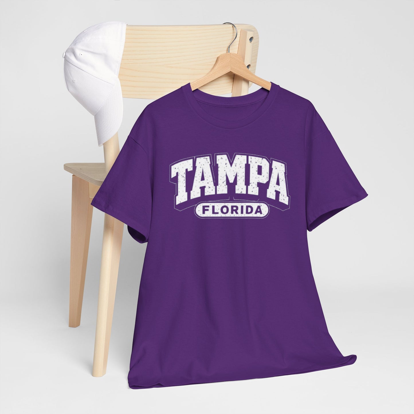 Tampa Florida Vintage  Varsity Tee — Retro City  T-Shirt