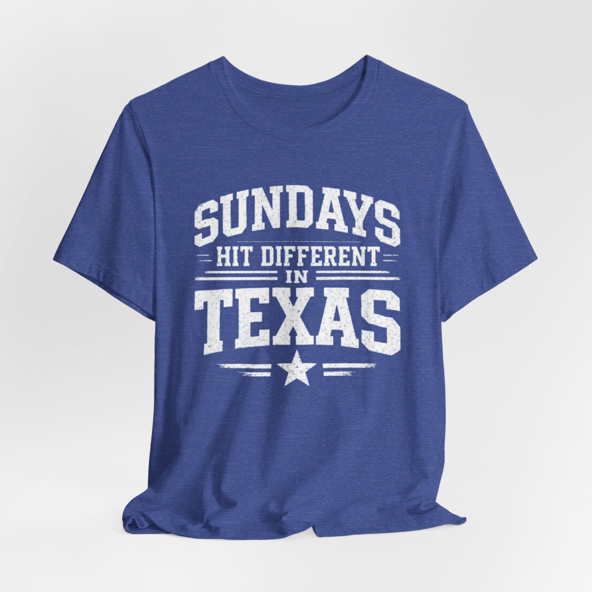 Lavender Texas Football Shirt – Sundays Hit Different in Texas Dallas Game Day T Shirt