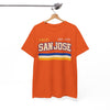 San Jose Retro Stripes Tee — "San Jose" California Est. 1777 Graphic T-Shirt
