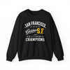 Black San Francisco Golden SF Crewneck Sweatshirt – California City Champions Streetwear