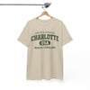 White Smoke Charlotte, North Carolina USA Tee — Vintage Collegiate City T‑Shirt