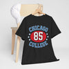 Dark Slate Gray Chicago College 85 Vintage Sports Tee