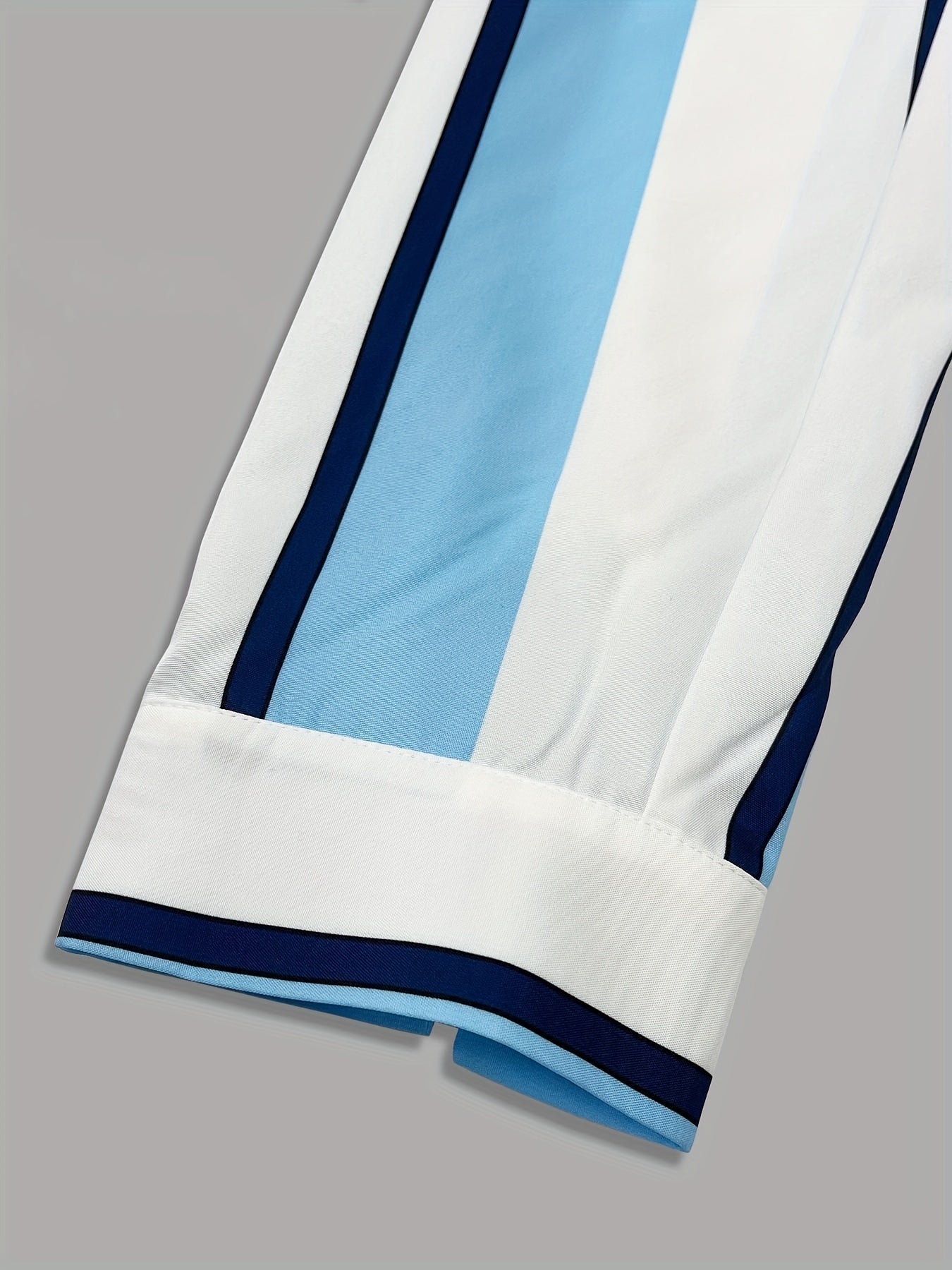 New Men'S Striped Long-Sleeve Business Shirt