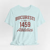 Lavender Tricou Atletism București 1459 stil universitar