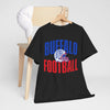 Dark Slate Gray Buffalo Football T-Shirt — Retro Helmet Sports Tee