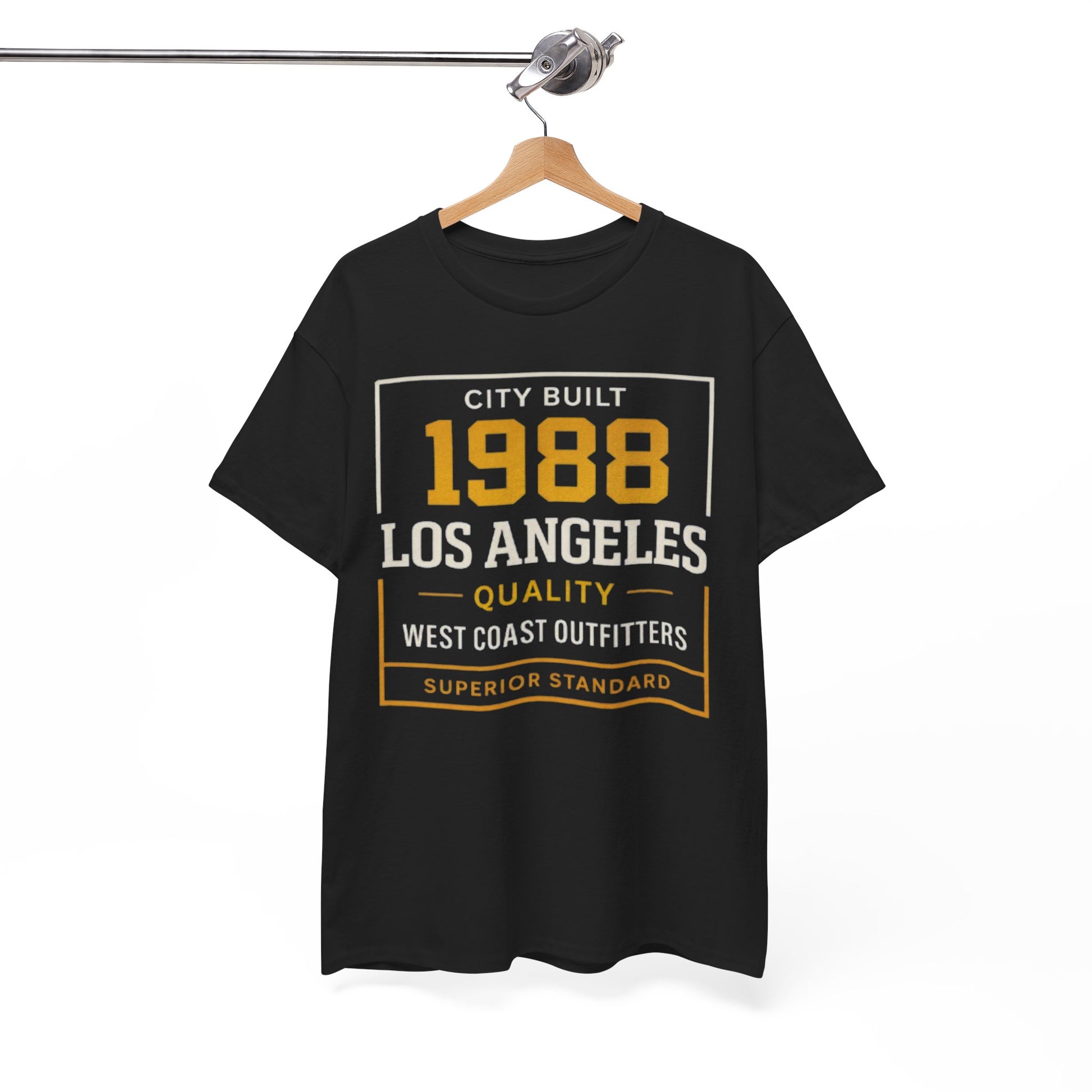 White Smoke 1988 Los Angeles Vintage Tee — West Coast Outfitters Retro Graphic T-Shirt