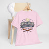 Misty Rose New York Baseball League Tee — Vintage 'Est. 1903' Baseball Graphic Shirt