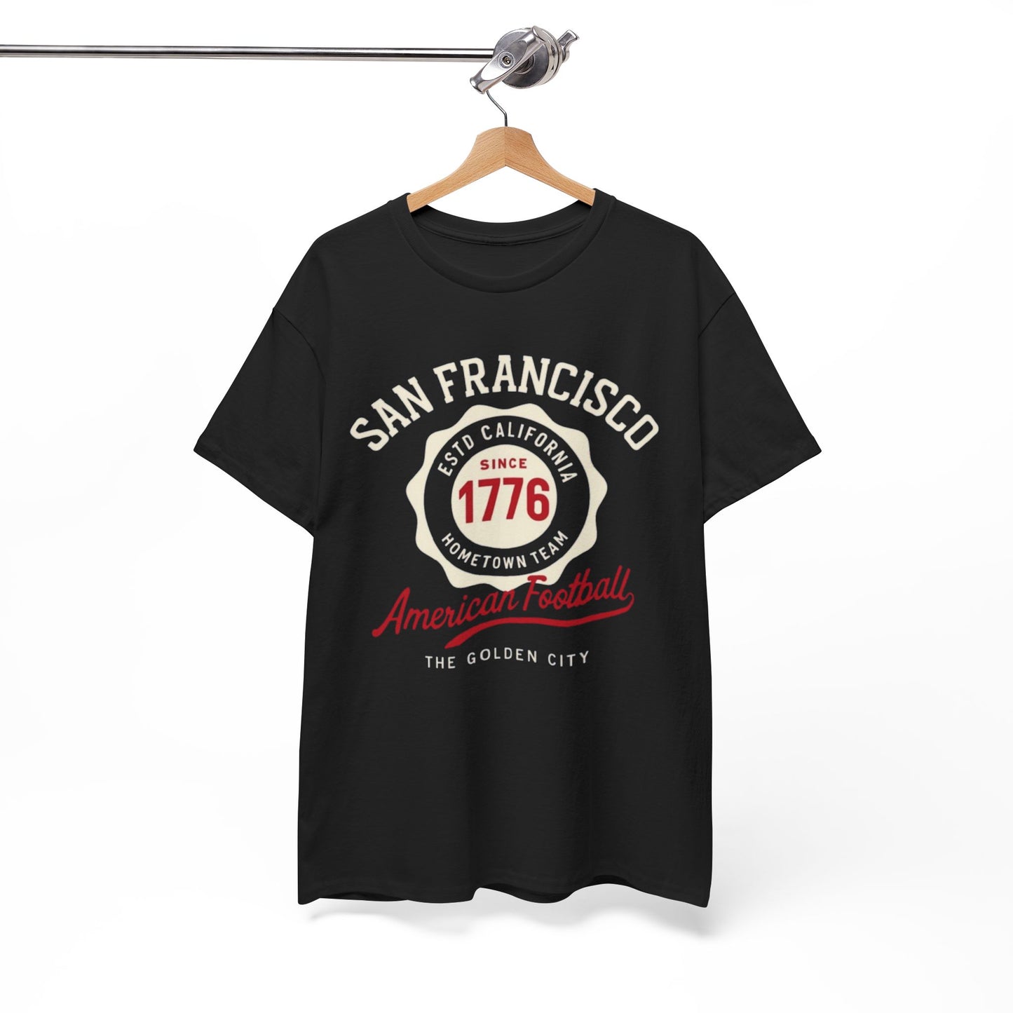 San Francisco American Football Heritage T-Shirt – Golden City Hometown Style Tee
