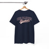White Smoke Columbus Baseball Tee — Vintage Shirt