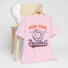 Lavender New York Baseball Vintage Graphic Tee